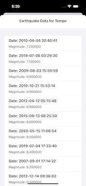 Earthquake Information Tempe Data Access Earthquakes